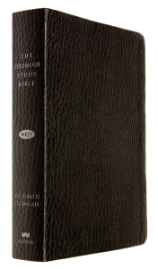 The Jeremiah Study Bible, NKJV: Black LeatherLuxe w/thumb index