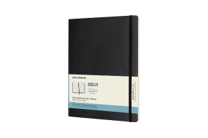 Moleskine 2020-21 Monthly Planner, 18M, Extra Large, Black, Soft Cover (7.5 x 9.75)