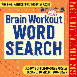 Brain Workout Word Search Page-A-Day Calendar 2025