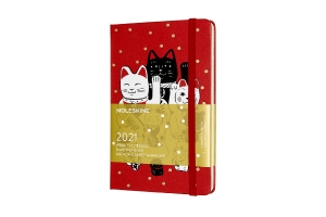 Moleskine 2021 Maneki Neko Weekly Planner, 12M, Pocket, Hard Cover (3.5 x 5.5)