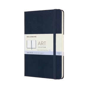 Moleskine Art Sketchbook, Medium, Sapphire Blue (4.5 x 7)