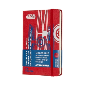 Moleskine 2019-20 Star Wars Weekly Planner, 18M, Pocket, TIE Fighter, Hard Cover (3.5 x 5.5)