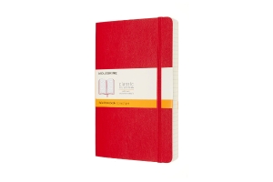 Moleskine Notebook, Expanded, Large, Ruled, Scarlet Red, Soft Cover (5 x 8.25)