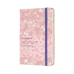 Moleskine Limited Edition Notebook Sakura Oriental, Pocket, Plain, Silk Pink, Hard Cover (3.5 x 5.5)