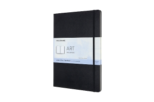 Moleskine Art Watercolour Notebook, A4, Black, Hard Cover (8.25 x 11.75)