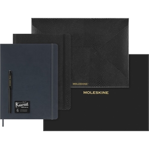 Moleskine Limited Edition Notebook Vegea Set, Extra Large, Ruled, Black Boa, Soft Cover (7.5 x 10)