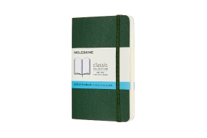 Moleskine Notebook, Pocket, Dotted, Myrtle Green, Soft Cover (3.5 x 5.5)