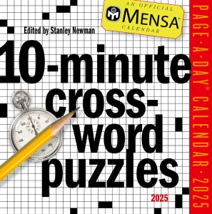 Mensa 10-Minute Crossword Puzzles Page-A-Day Calendar 2025