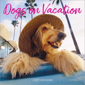 Dogs on Vacation Wall Calendar 2025