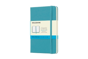 Moleskine Classic Notebook, Pocket, Dotted, Reef Blue, Hard Cover (3.5 x 5.5)