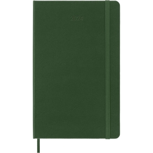 Moleskine 2024 Weekly Planner, 12M, Large, Myrtle Green, Hard Cover (5 x 8.25)