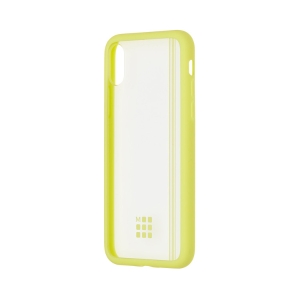 Moleskine Smartphone Case, Transparent Elastic Hard Case Hay Yellow, iPhone X (2.75 x 5.5 x .5)