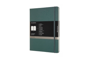 Moleskine Professional Notebook, XL, Forest Green, Hard Cover (7.5 x 9.75)