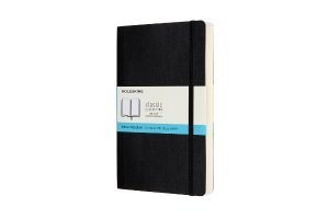 Moleskine Notebook, Expanded Large, Dotted, Black, Soft Cover (5 x 8.25)