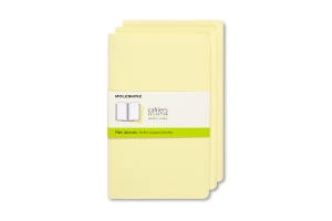 Moleskine Cahier Journal, Large, Plain, Tender Yellow (8.25 x 5)