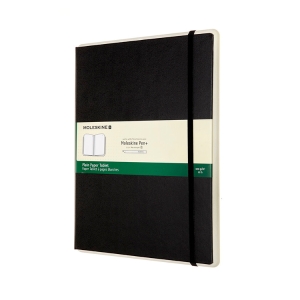 Moleskine Paper Tablet P+, Extra Large, Plain, Black, Hard (7.5 x 9.75)