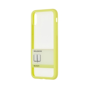 Moleskine Smartphone Case, Transparent Paperband Hard Case Hay Yellow, iPhone X (2.75 x 5.5 x .5)