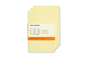 Moleskine Cahier Journal, Pocket, Ruled, Tender Yellow (3.5 x 5.5)