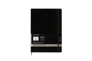 Moleskine 2023 Professional Vertical Weekly Planner, 12M, A4, Black, Hard Cover (8.25 x 11.75)