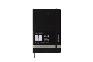 Moleskine 2023 Professional Vertical Weekly Planner, 12M, Large, Black, Hard Cover (5 x 8.25)