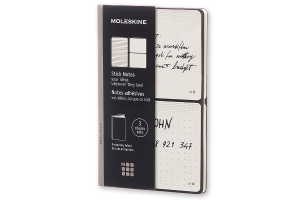 Moleskine Pro Collection Stick Notes: 3 Packs of 20 Stick Notes (2 Plain/I Ruled)