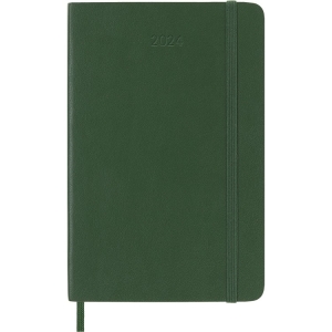 Moleskine 2024 Weekly Planner, 12M, Pocket, Myrtle Green, Soft Cover (3.5 x 5.5)