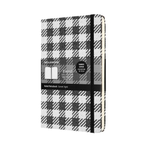 Moleskine Limited Collection Notebook, Blend, Large, Ruled, Check Pattern, Hard Cover (5 x 8.25)