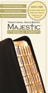 Majestic Traditional Gold Bible Tabs mini