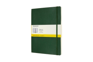 Moleskine Notebook, Extra Large, Squared, Myrtle Green, Soft Cover (7.5 x 9.75)