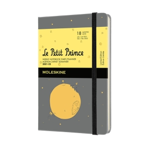 Moleskine 2021-2022 Petit Prince Weekly Planner, 18M, Pocket, Planet, Hard Cover (3.5 x 5.5)