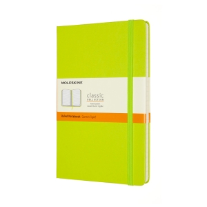 Moleskine Classic Notebook, Large, Ruled, Lemon Green, Hard Cover (5 X 8.25)