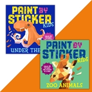 Paint by Sticker Kids Set: Amazing Animals