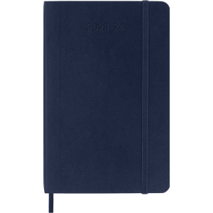 Moleskine 2023-2024 Weekly Planner, 18M, Pocket, Sapphire Blue, Soft Cover (3.5 x 5.5)