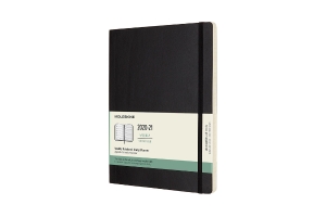 Moleskine 2020-21 Weekly Planner, 18M, Extra Large, Black, Soft Cover (7.5 x 9.75)