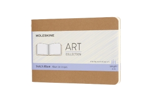 Moleskine Art Cahier, Sketch Album, Pocket, Kraft Brown (5.5 x 3.5)