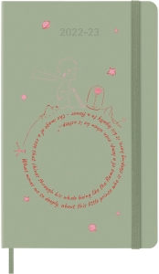 Moleskine Limited Edition 2023 Weekly Notebook Planner Petit Prince, 18M, Large, Rose, Hard Cover (5 x 8.25)