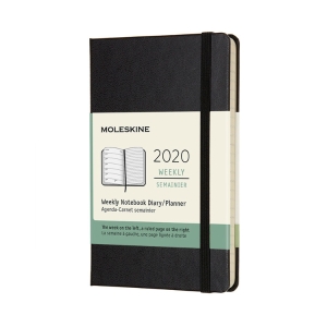 Moleskine 2020 Weekly Planner, 12M, Pocket, Black, Hard Cover (3.5 x 5.5)