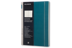 Moleskine Pro Collection Workbook, A4, Squared, Tide Green, Hard Cover (12 x 8.5)