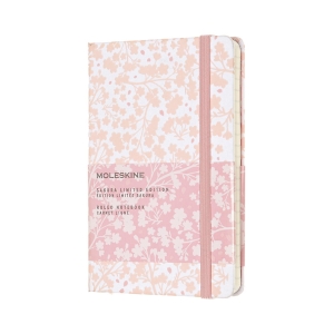 Moleskine Limited Edition Notebook Sakura Oriental, Pocket, Ruled, White WH6, Hard Cover (3.5 x 5.5)