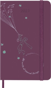 Moleskine Limited Edition 2023 Weekly Notebook Planner Petit Prince, 12M, Pocket, Fly, Hard Cover (3.5 x 5.5)