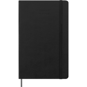 Moleskine Undated Weekly Planner, 12M, Large, Black, Hard Cover (5 x 8.25)