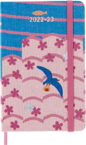 Moleskine Limited Edition 2023 Weekly Notebook Planner Sakura, 18M, Pocket, Bird, Hard Cover (3.5 x 5.5)