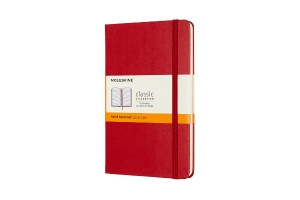 Moleskine Notebook, Medium, Ruled, Scarlet Red, Hard Cover (4.5 x 7)