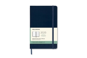 Moleskine 2020 Weekly Horizontal Planner, 12M, Large, Sapphire Blue, Soft Cover (3.5 x 5.5)